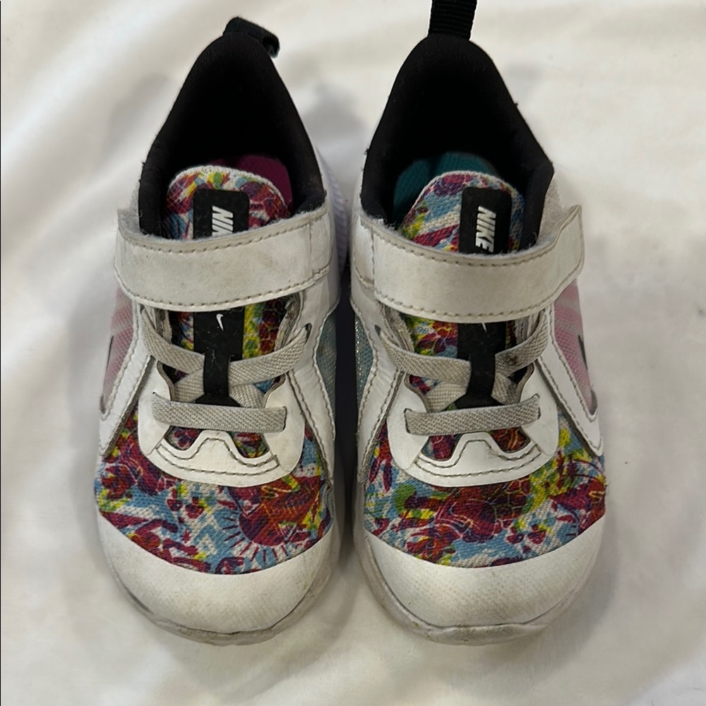 Nike Kids Tie Dye Sneakers - White and Black